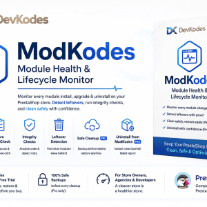 ModKodes Module Health and Lifecycle Monitor for PrestaShop